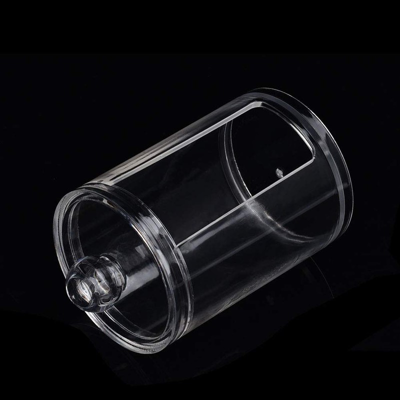Acrylic Cotton Pad Holder Swabs Box, Swabs Dispenser Durable Cotton