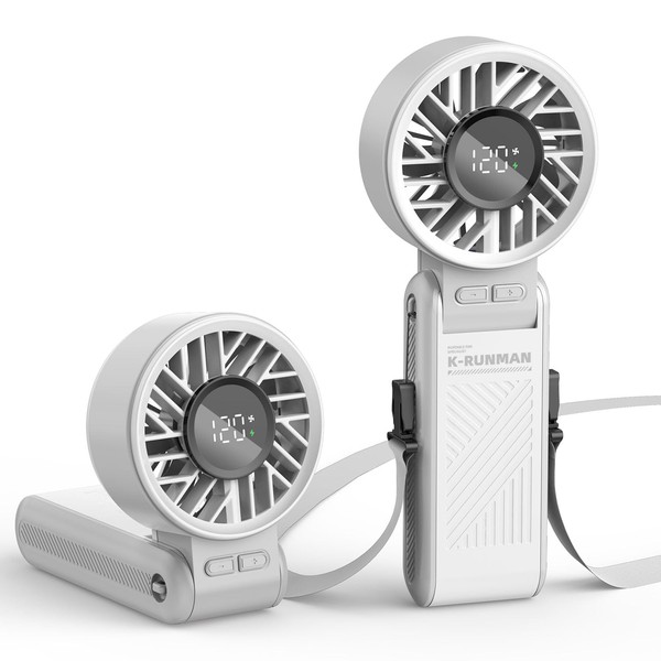 Portable Handheld Fan , 4000mAh Rechargeable Personal mini Fan, 3