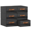 Homsorout Large Closet Storage Bins - 6 Pack Pull-Out Stackable