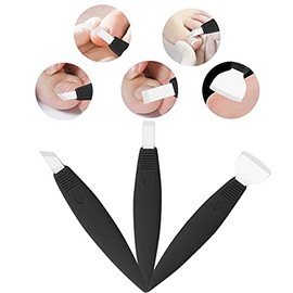 ZJchao Juego de Cuchillos Profesional para Pedicura - Herramientas de Cuidado de Pies, Eliminador de Callos y Uñas - Conjunto de 3 Piezas con Diseño Ergonómico