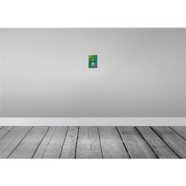 vianmo Holzschild 18x12 cm keep calm and smoke weed Deko Geschenk Holz Schild