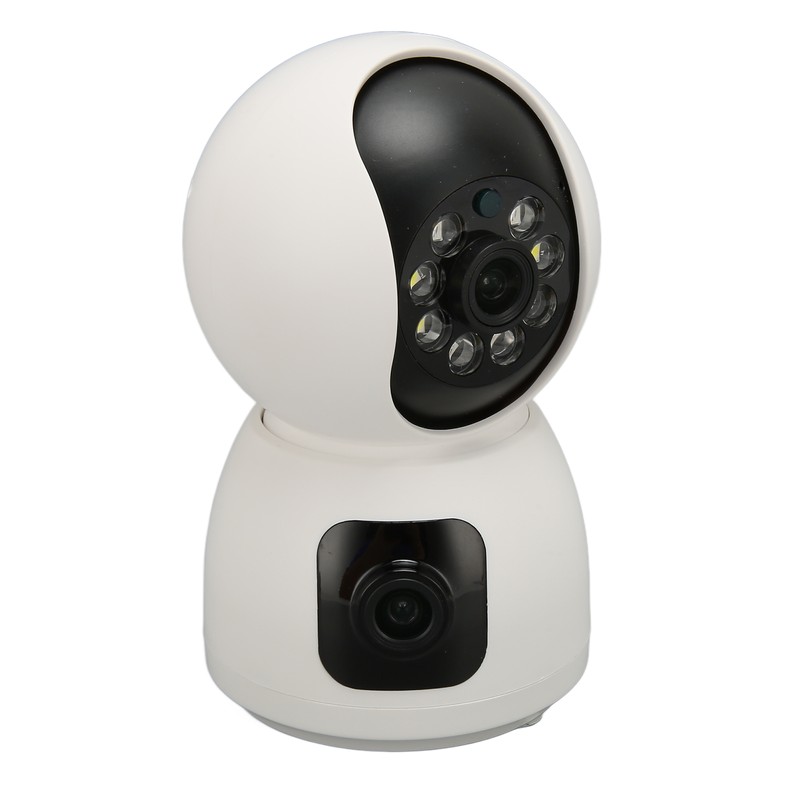 Security Camera 2K 4MP Dual Lens 2.4G Mobile App 360°
