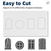 Portable Blackout Curtains 120"×60", Strong Hook and Loop Tape Strips