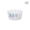 Gisela Graham Beach Hut Design Mini Bowl, New Bone China,