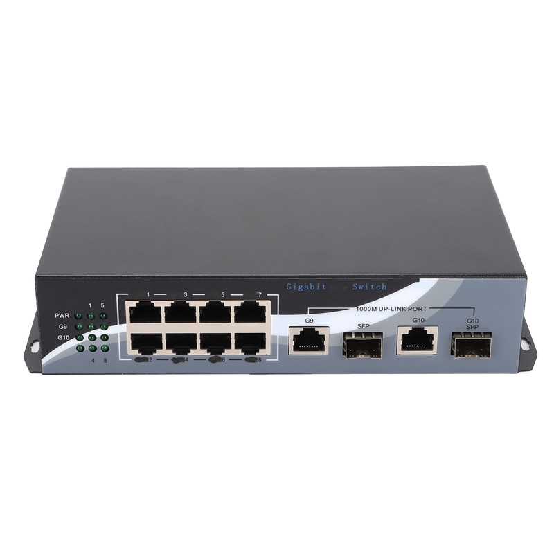 Ethernet Media Converter Twisted Pair RJ45 10/100/1000M 2 Optical Fiber