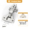Furniware 2 pcs Soft Close Cabinet Hinge,110 Degree Half Overlay