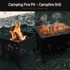 Odoland Camping Grill Portable Folding Charcoal Grills Backpacking BBQ Grill