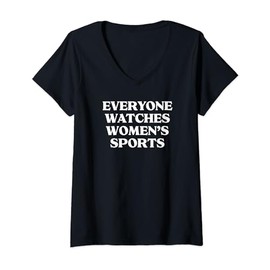 Womens EVERYONE WATCHES WOMEN'S SPORTS V-Neck T-Shirt
