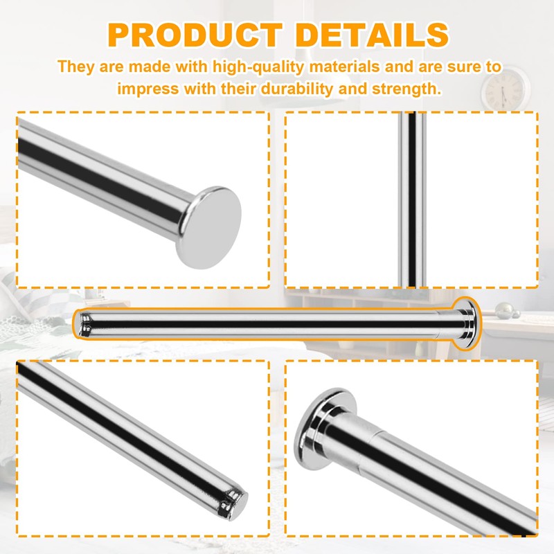 6 Pieces of 3.5-inch Indoor Door Hinge pins Replacement, Suitable
