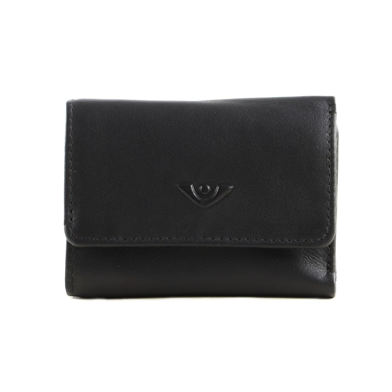 Voi Bestseller Mini Wallet 70177 Smooth Leather Soft - Black,