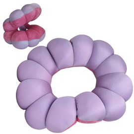 Qiix Nursing Cushion, Prevents Bedsores, Distributes Body Pressure, Prevents Bedsores, Nursing, Lupus Prevention, Cushion, Prevents Bed Risers, Memory Foam, Donut Shape, For Sleeping, Assistance, Maintains Shape (Purple)