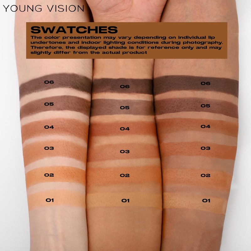 YOUNG VISION Deep Dark Matte Powder Bronzer for Deep Skin,