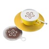 Westmark Dekorierschablonen-Set, 3-tlg., 3 verschiedene Motive, Cappuccino, ø 10 cm,