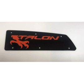 TM CUSTOM FAB Honda Talon 1000 dash plate orange lettering