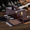 DigNew 10 Pcs Deluxe Shoe Shine Box Set & Shoe