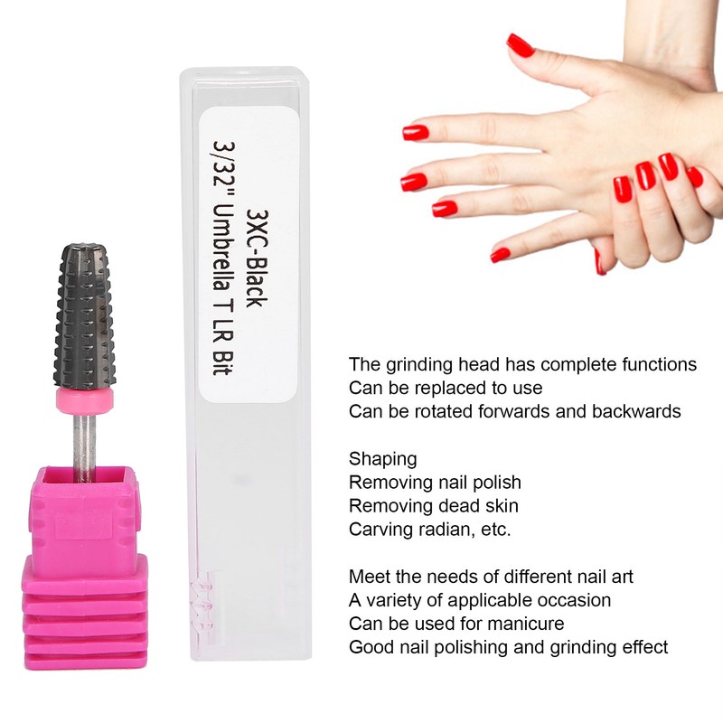 Tungsten Steel Nail Polishing Grinding Head Dead Skin Removal Nail