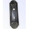 Antique Yale & Towne Nubian Door Knob Set + Back
