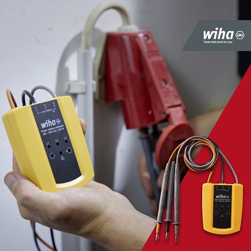 Wiha Rotary field direction indicator, 100 - 700 V AC,