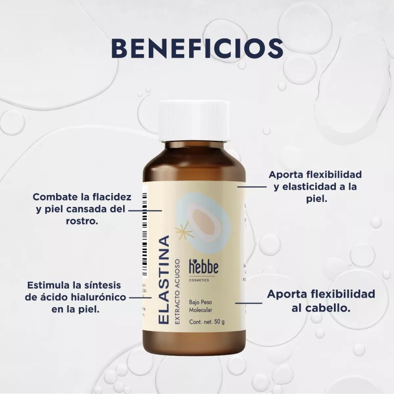 HEBBE COSMETICS EMH23 Extracto Elastina Acuosa (aditivo Cosmético) 50 G