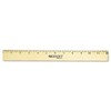 Westcott 05011 Beveled Edge Wooden Ruler, 12 Inch