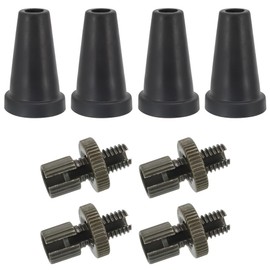 AUTOVIC Clucth Brake Cable Adjuster with Rubber Protection Cover, Universal Cable Adjuster Nut Bolts 8mm for Honda Yamaha Kawasaki Suzuki ATV Motorcycle (Black)