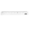 IDENA 602052 Ruler 16 cm Plastic Transparent