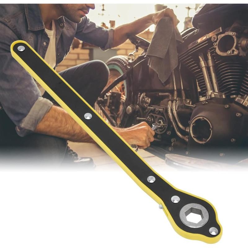 1PCS Ratchet Spanner, High Strength Saving Hex Gear Wrench Ratchet