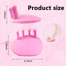 Toe Separators for Overlapping Toes Women,Pink Calf Trainer Toe Separators for Women,Multifunctional Bunion Corrector Thin Leg Exerciser,Suitable for Having Plantar Fasciitis,Bunions,Other Foot Pain