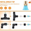 6-Nozzle Poly Boom Wand with 3/8" 1/2" Brass Fitting, 7.5