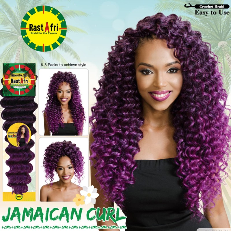 RastAfri Jamaican Curl Crochet Braiding Hair (2)