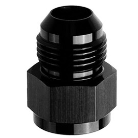 10AN Female to 8AN Male Flare Reducer/Extender Union Fuel Hose Line Fitting Adapters Aluminum Anodized Black