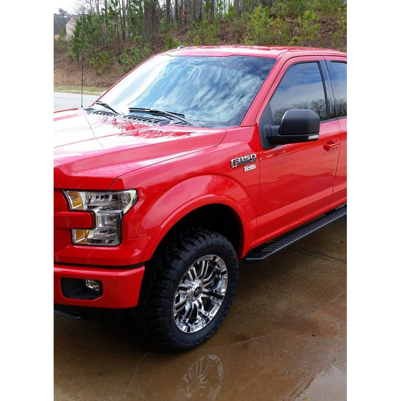 Coyote Engine V8 5.0L Howling Chrome Emblems - Pair