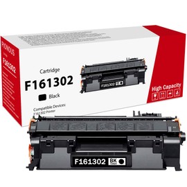 PINOS F161302 Black Toner Cartridge (1-Pack) - Compatible with F161302 Printer, Spherical Toner for Sharp, Non-Fading Printouts