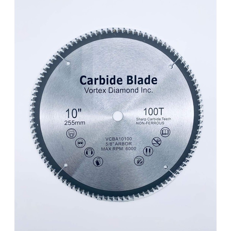 VORTEX DIAMOND 10 Inch 100 Teeth Aluminum Non-Ferrous Metal Circular