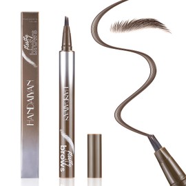 DAGEDA Liquid Eyebrow Pencil, Micro-Fork Tip Applicator Eyebrow Pen, Waterproof Eyebrow Pencils for Women, Natural Looking Wild Eyebrow Long-Lasting Eye Makeup,Auburn