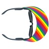 Rainbow Pride Foam Visor Attaches to Sunglasses, Unisex, 2 Visors