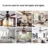 QIACHIP Small Size Ceiling Fan and Lights Wireless Remote Control