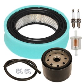 HIFROM 692519 Round Air Filter Cartridge Pre-Filter Oil Filter Fuel Filter Line Spark Plug Tune Up Kit Replacement for 356447 380442 380447 541477 Lawn Mower