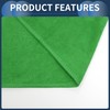 INFINAUTO Cleaning Cloths Towel,Car Drying Plush Cloth Absorbent Microfiber Green,1pcs