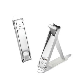 Folding Nail Clippers Portable Nail Clippers with File, Ultra Sharp, Travel Size, Keychain Clippers Set (A)