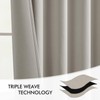 MIULEE Natural Back Tab Blackout Curtains 90 Inches Long 2