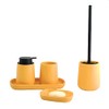 MSV Maonie Toilet Brush Toilet Brush Set Ceramic Matt Saffron