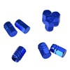 EBOOT 8 Pcs Blue Tire Stem Valve Caps Wheel Valve