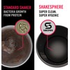 SHAKESPHERE Tumbler STEEL: Insulated Protein Shaker Bottle Keeps Hot Drinks