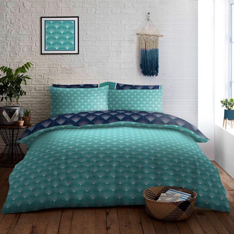 GC GAVENO CAVAILIA Poly Cotton Duvet Cover Sets, Reversible Geometric