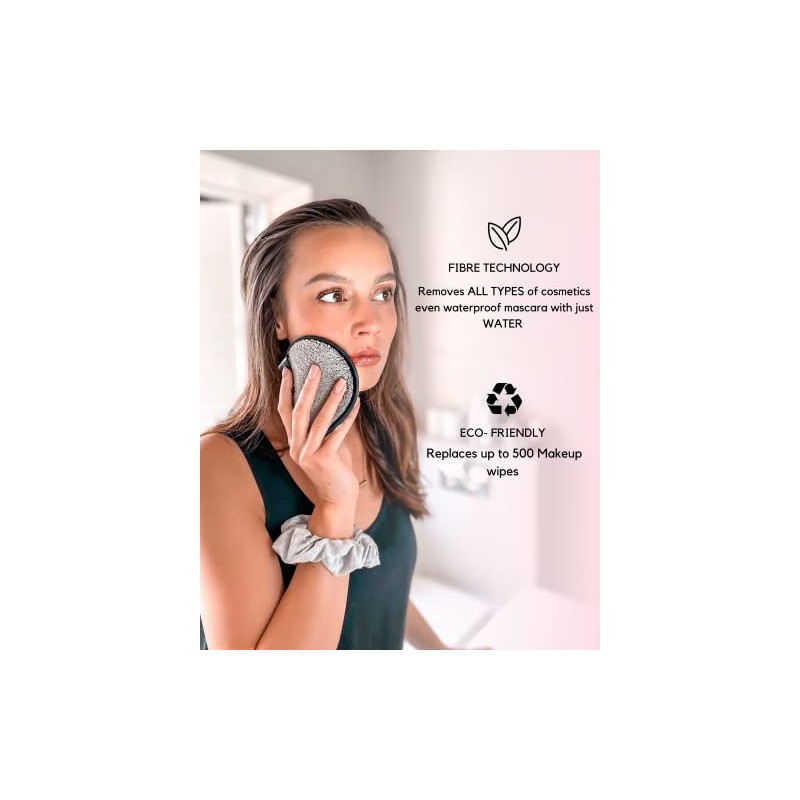 Ogato- Juego de almohadillas reutilizables para eliminar maquillaje, ecológicas, reutilizables,