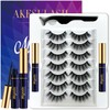 AkesuLash 3D Magnetic Eyelashes with Eyeliner Kit- 7 Pairs Magnetic
