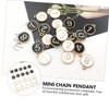 COHEALI Digital Signage Diy Pendants Set 20pcs Alloy Jewelry Making