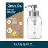 Grove Co. Foaming Soap Dispenser, 2 x Refillable Glass Bottles