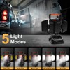 Tresda 4000LM LED Work Light Rechargeable with Clamp, 40W Magnetic